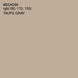 #BEAD99 - Taupe Gray Color Image